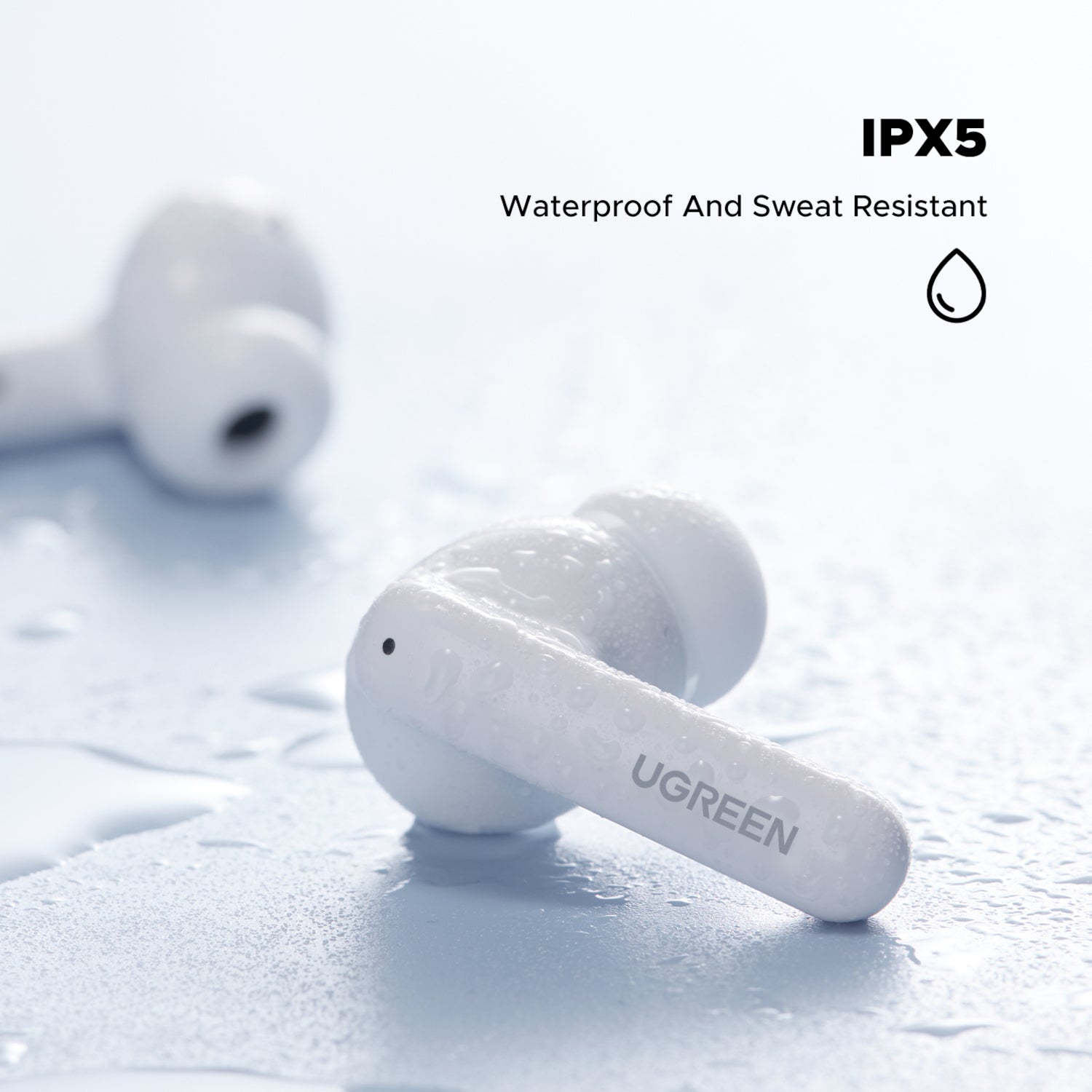 UGREEN EchoBuds Magic Wireless (In-Ear Earphones)–White