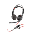 Poly Blackwire 3320 Stereo Microsoft Teams Certified USB-C Headset +USB-C/A Adapter
