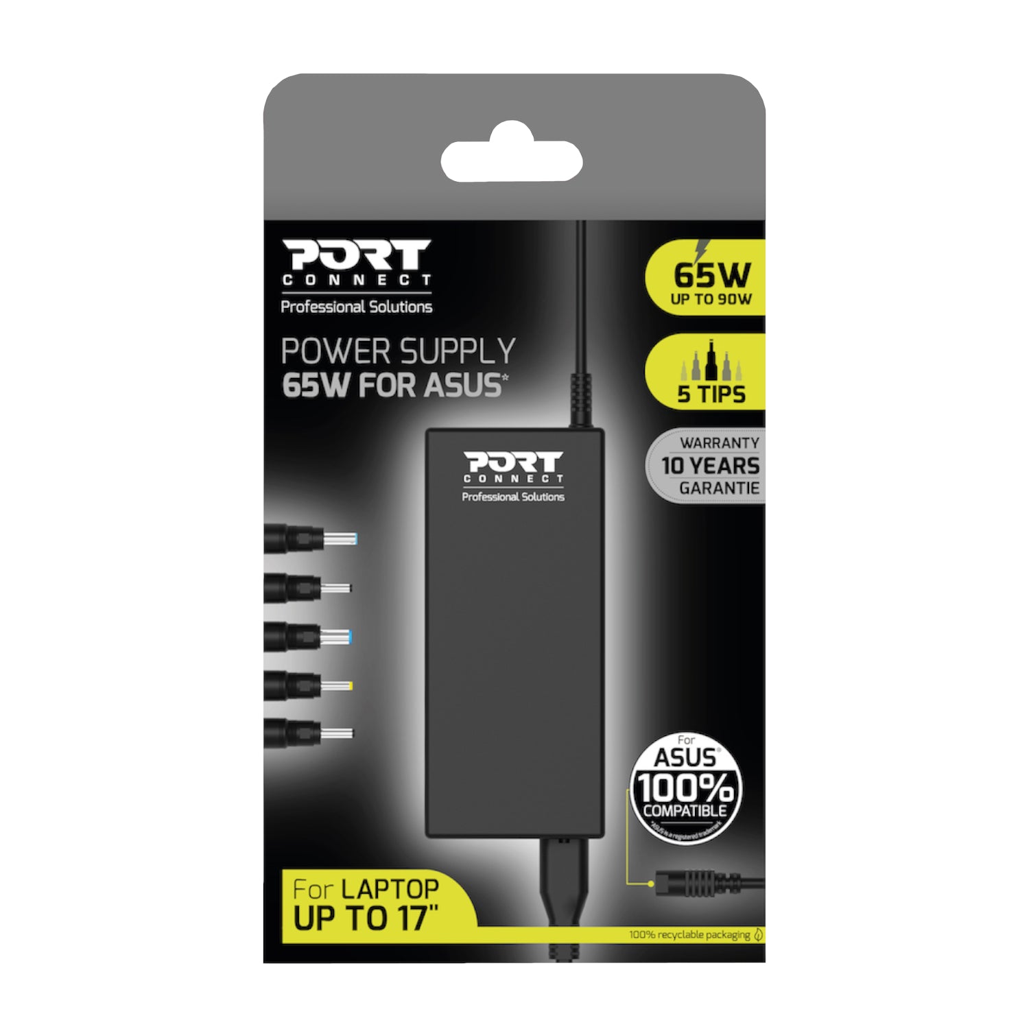 Port Connect 65W Notebook Adapter Asus