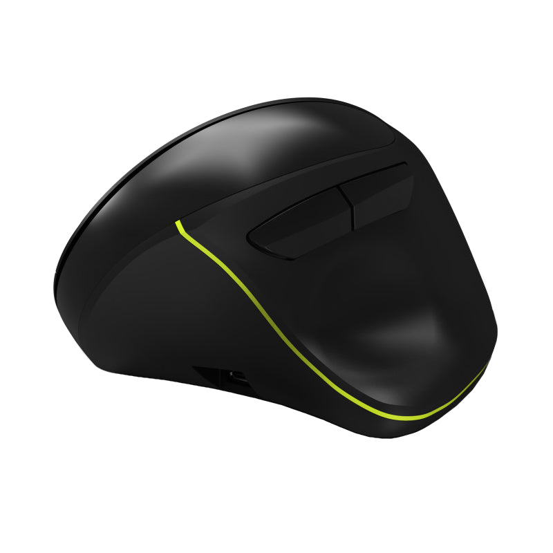Port Connect Wireless Rechargeable Ergonoc Mouse Bluetooth- Black