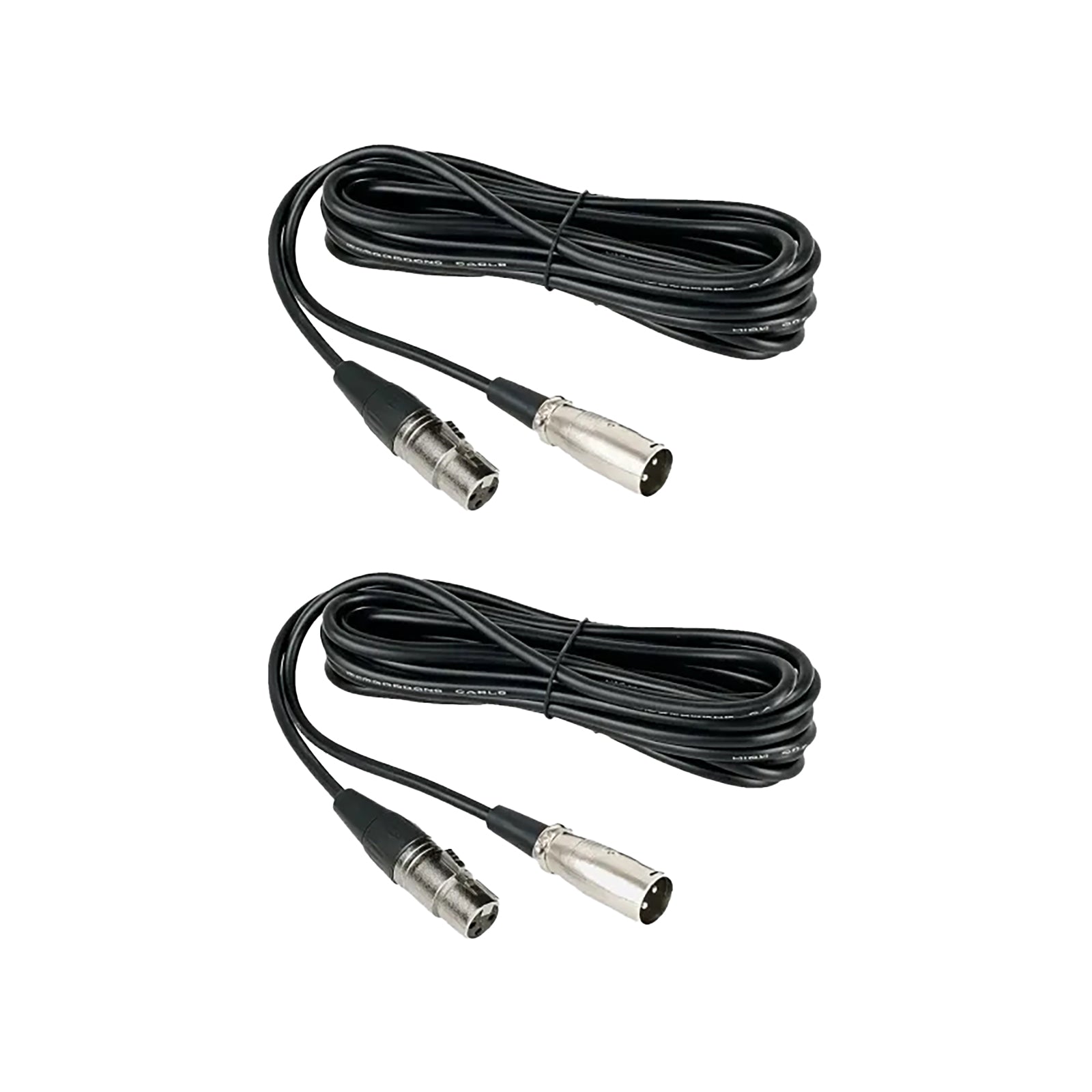 NearStream Balanced XLR Male to Female Microphone Cable 2m - 2 pack