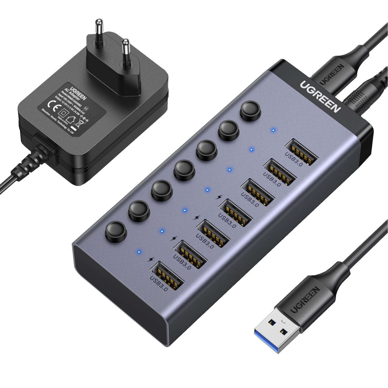 UGREEN Powered USB 3.0 Hub 7 Ports