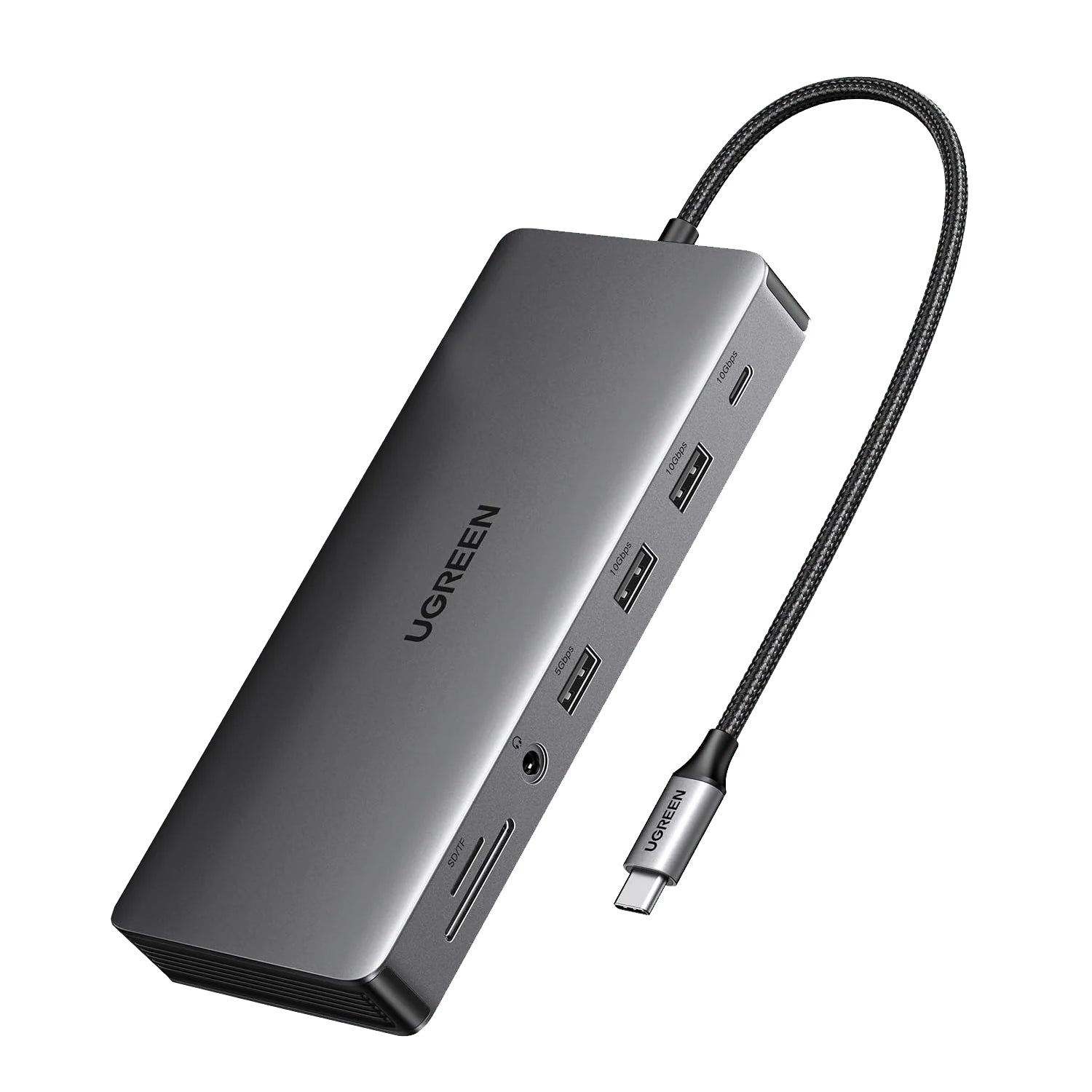 UGREEN USB-C 2*HDMI + DP + 2*USB-A3.2 + USB-C3.2 + 2*USB-A3.0 + RJ45 + SD/TF + 3.5mm + PD4k@60Hz Dock