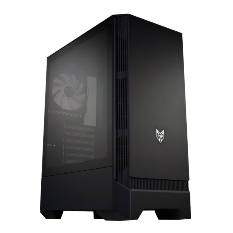 FSP CMT260 ATX Mid Tower Desktop Chassis - Black