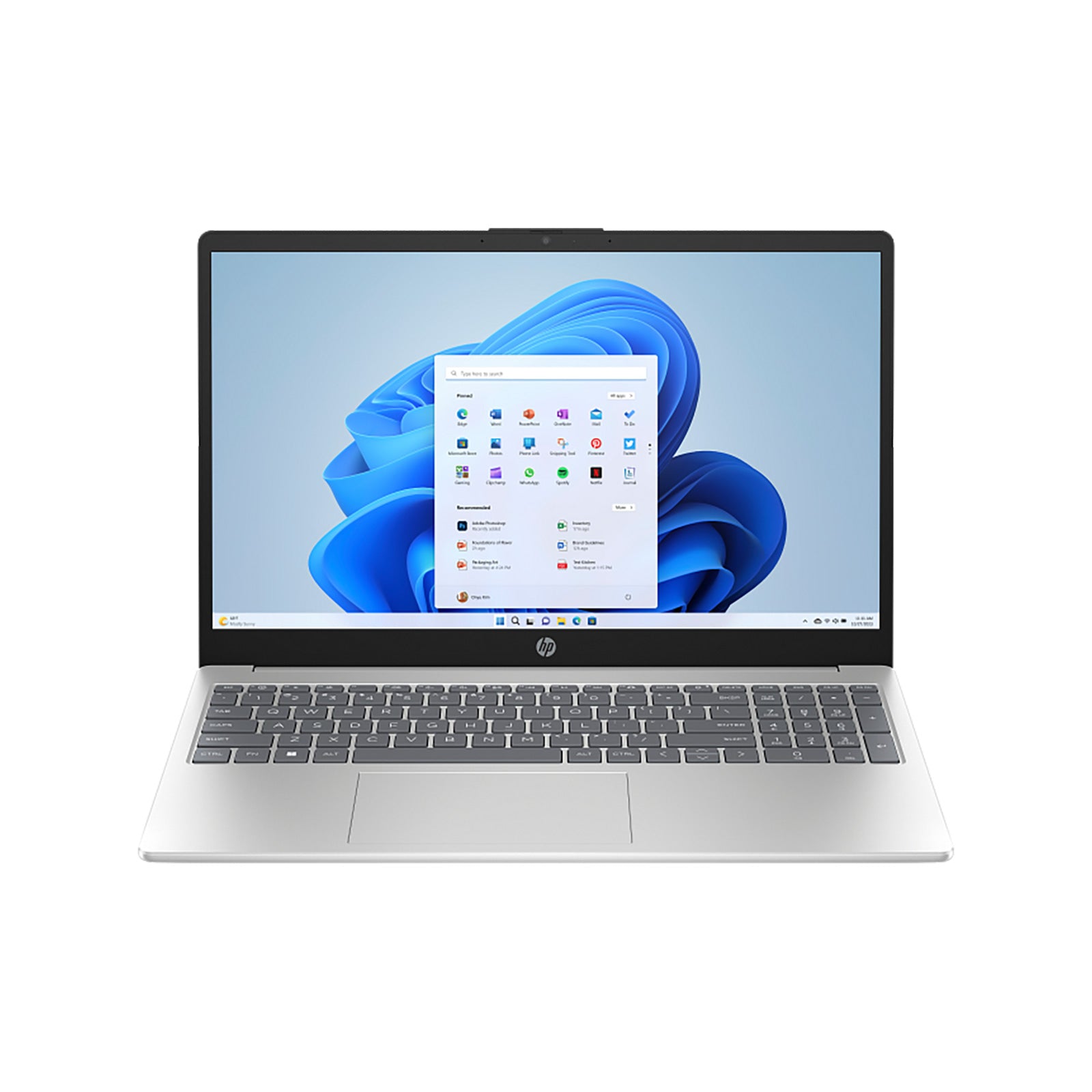 HP 15S 15.6" FHD UltraSlim Core 7-150U 16GB 512GB Win 11 Home Silver Notebook