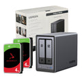 UGreen NASync DXP2800 2 Bay NAS with Seagate Ironwolf NAS 8TB SATA