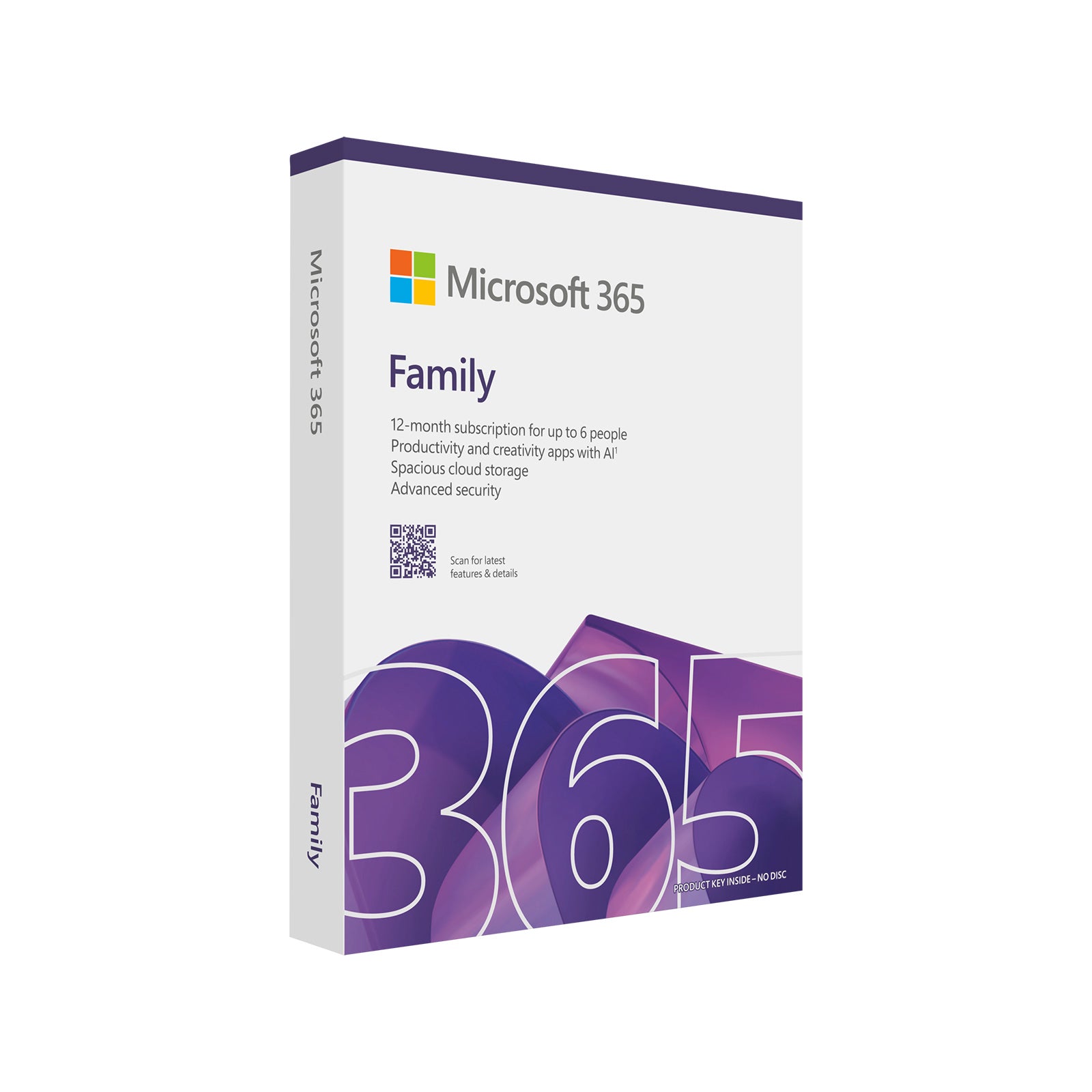Microsoft 365 Family FPP Medialess 1 Year Subscription