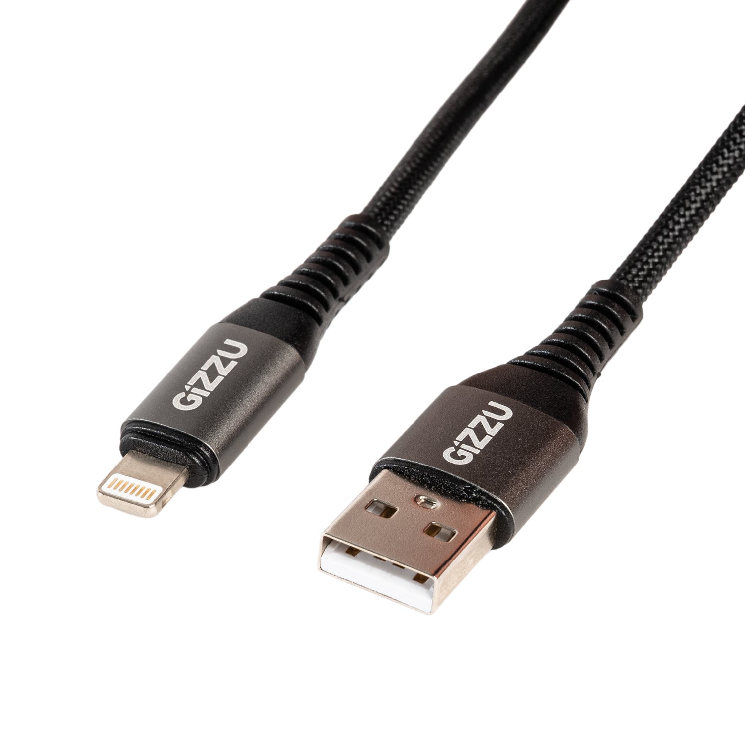 Gizzu USB-A to Lightning 12W Cable 1M Poly