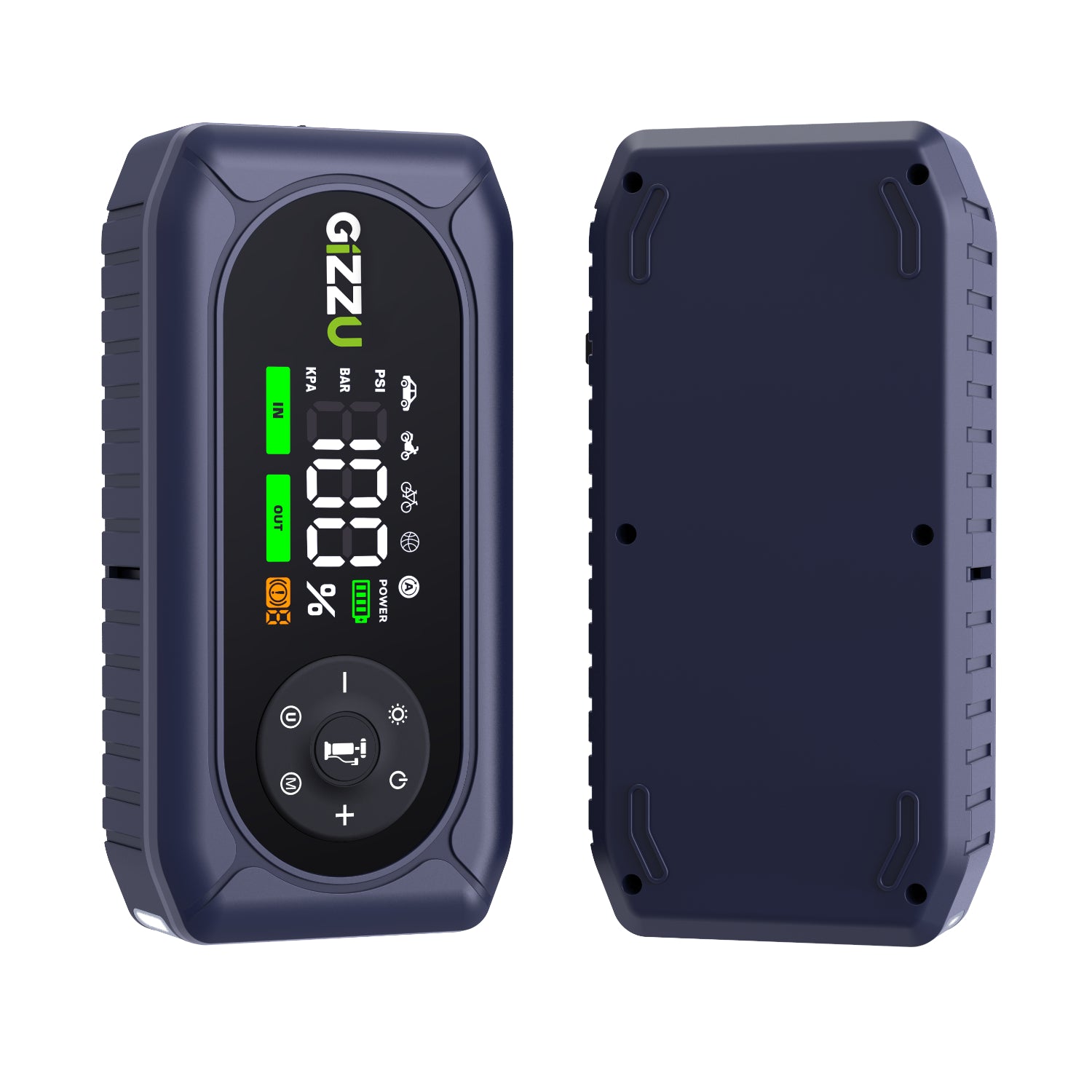 Gizzu 4-in-1 Jump Starter and Air Compressor