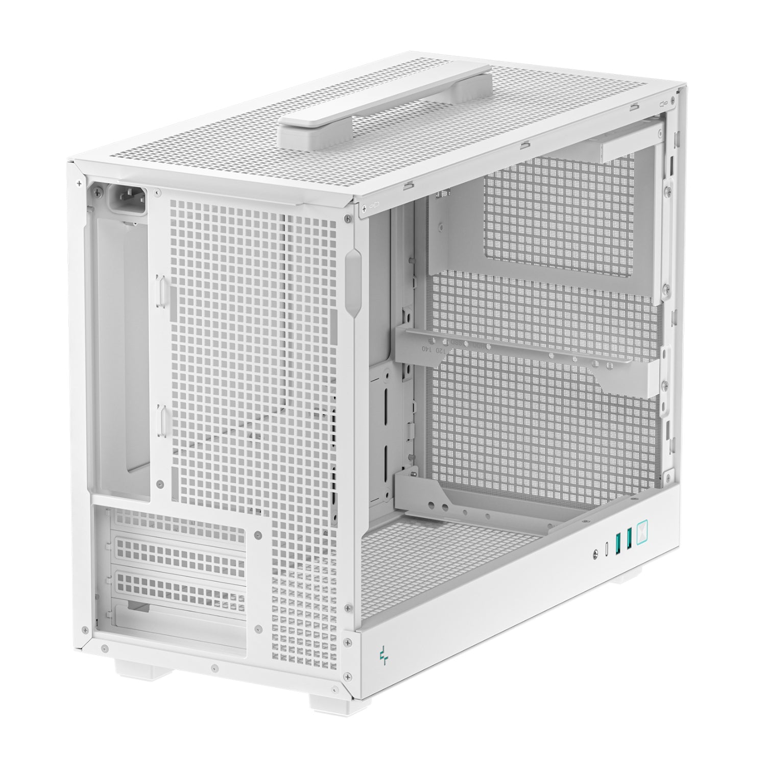 DeepCool CH160 PLUS Micro-ATX Chassis - White