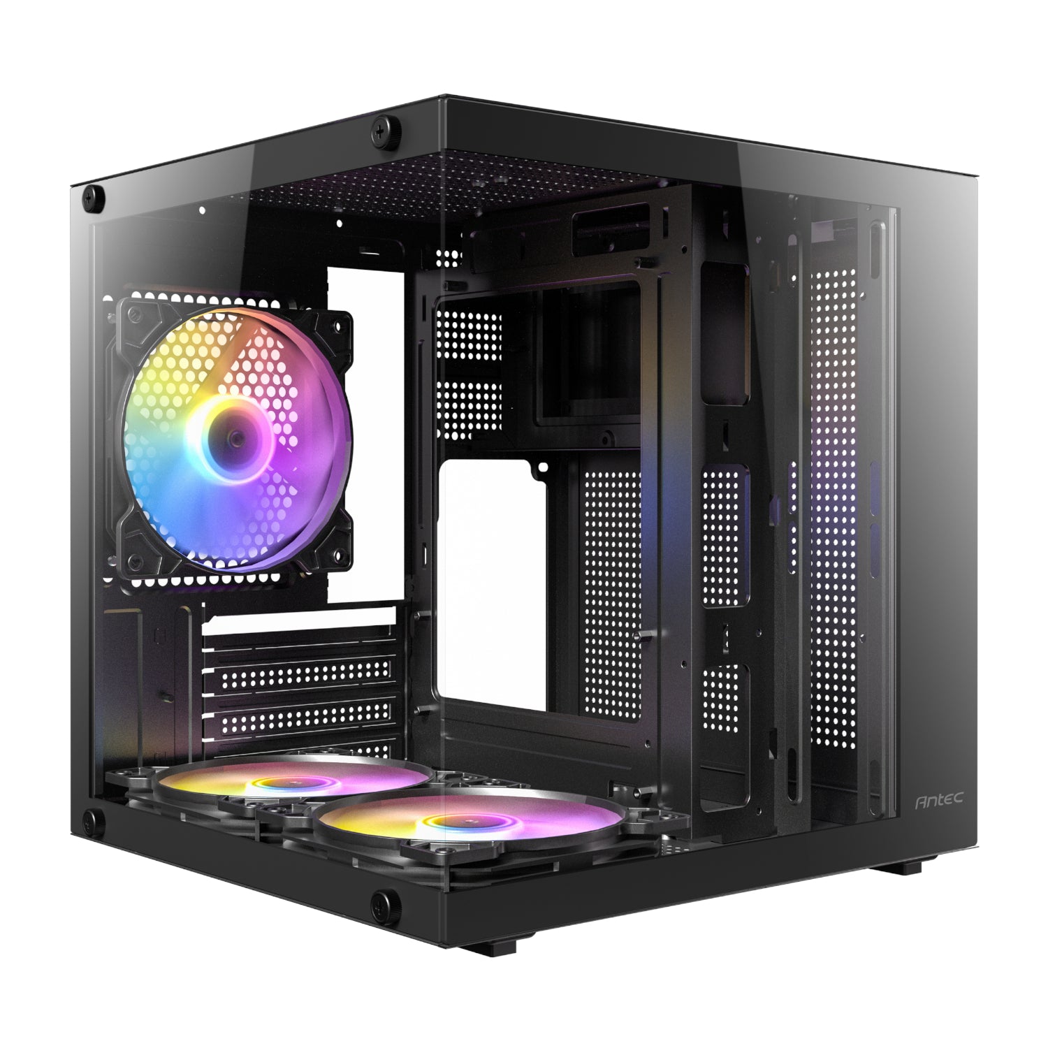 Antec VCX10M RGB Micro-ATX | ITX RGB Mini -Tower Gaming Chassis - Black